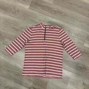 Express Striped Multicolor Long Sleeve Top